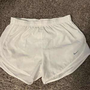 White Nike Tempo Shorts